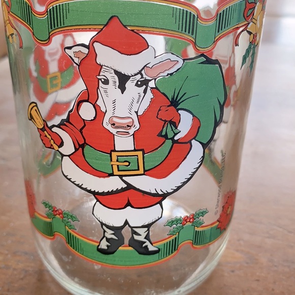 2009 Sherwood Nrands,LLC Christmas Cow milk bottle - Picture 1 of 6